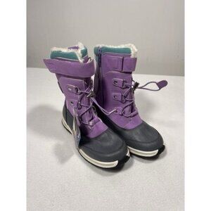 Youth Sz 5 Girls Totes Winter Boots 3M Insulated Waterproof Purple Fleece NWT